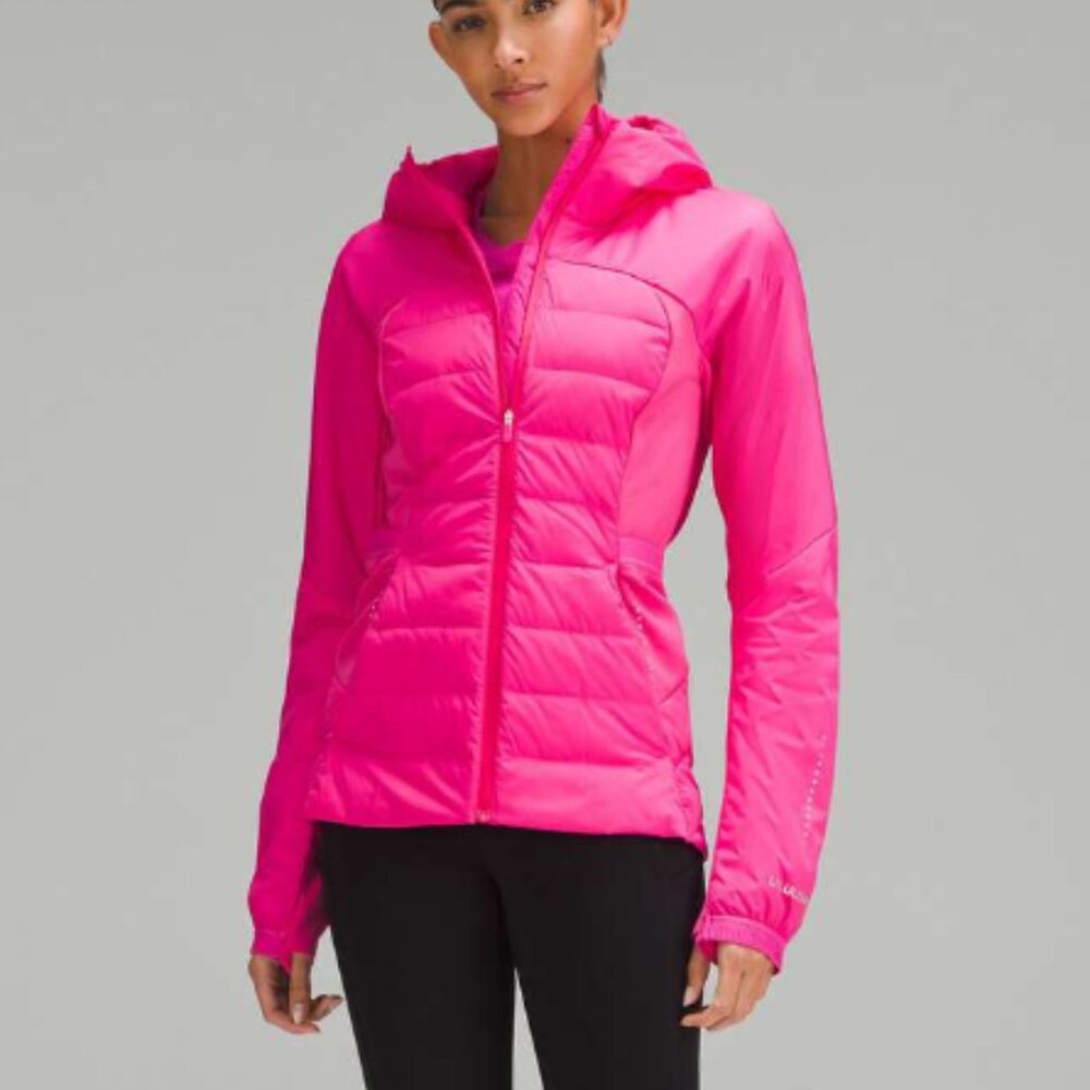 Lululemon Down for it All Running Jacket Sonic Pink 12